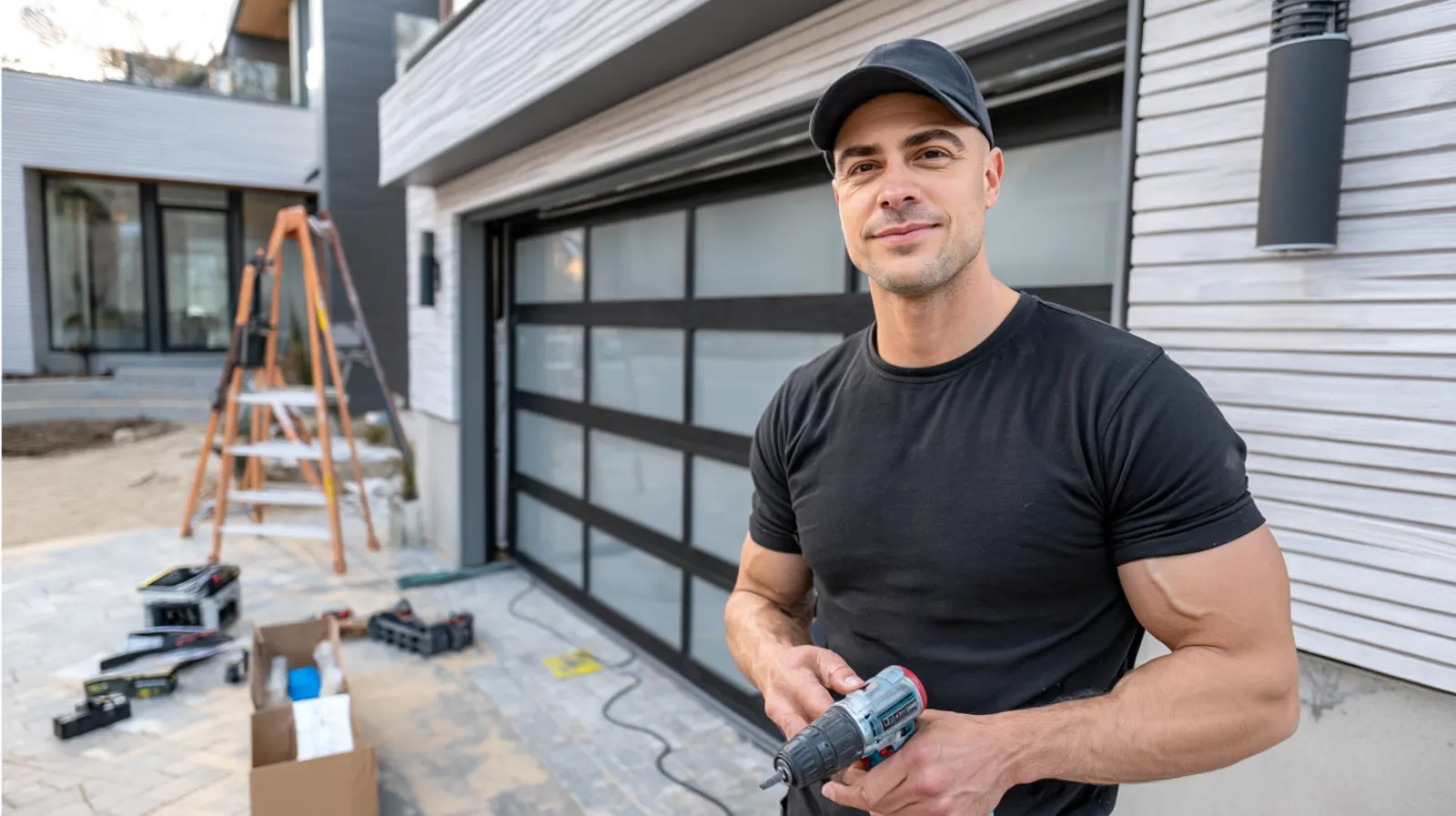 Garage door repair professional