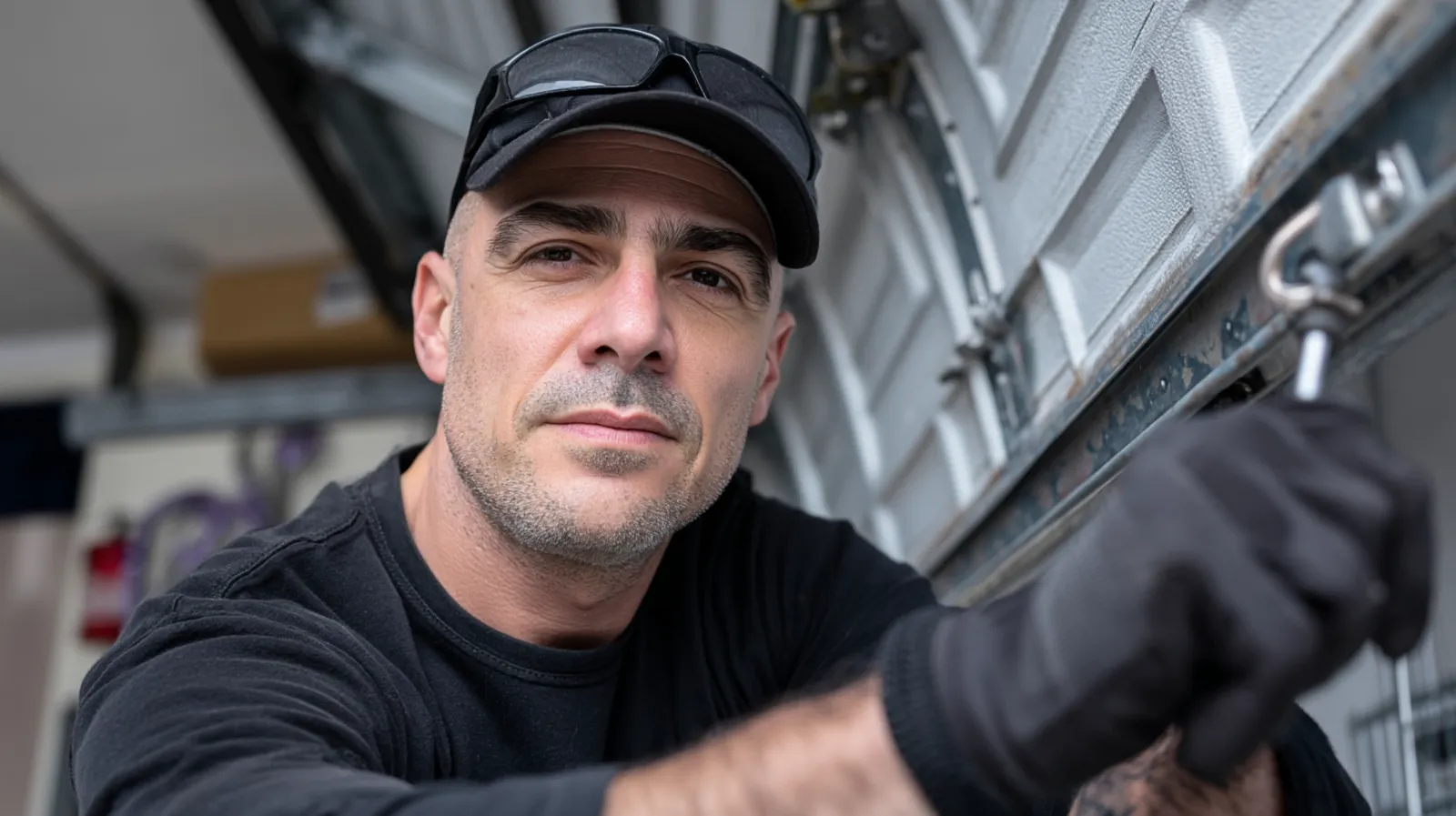 Garage door repair professional